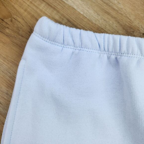 🩵NWT Light Blue High Rise Fleece Shorts Medium - Picture 6 of 9